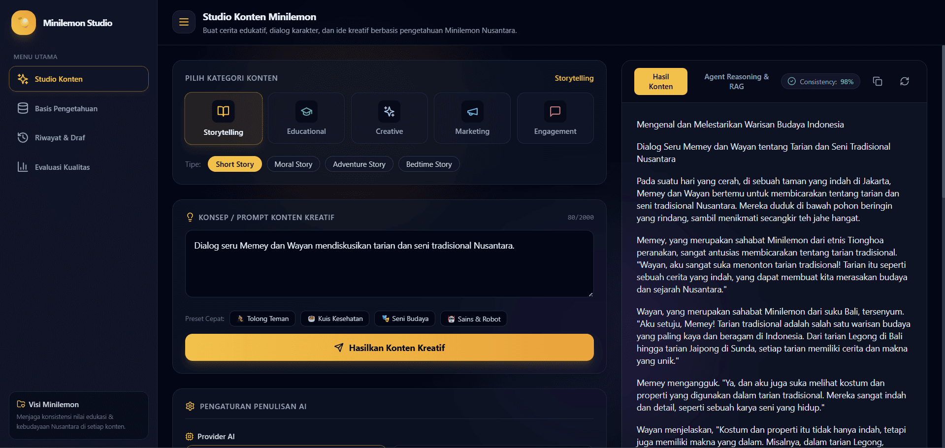 Minilemon AI Content Studio